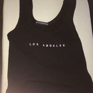 Los Angeles crop top tank top
